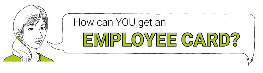 How can you get an Employee card comic